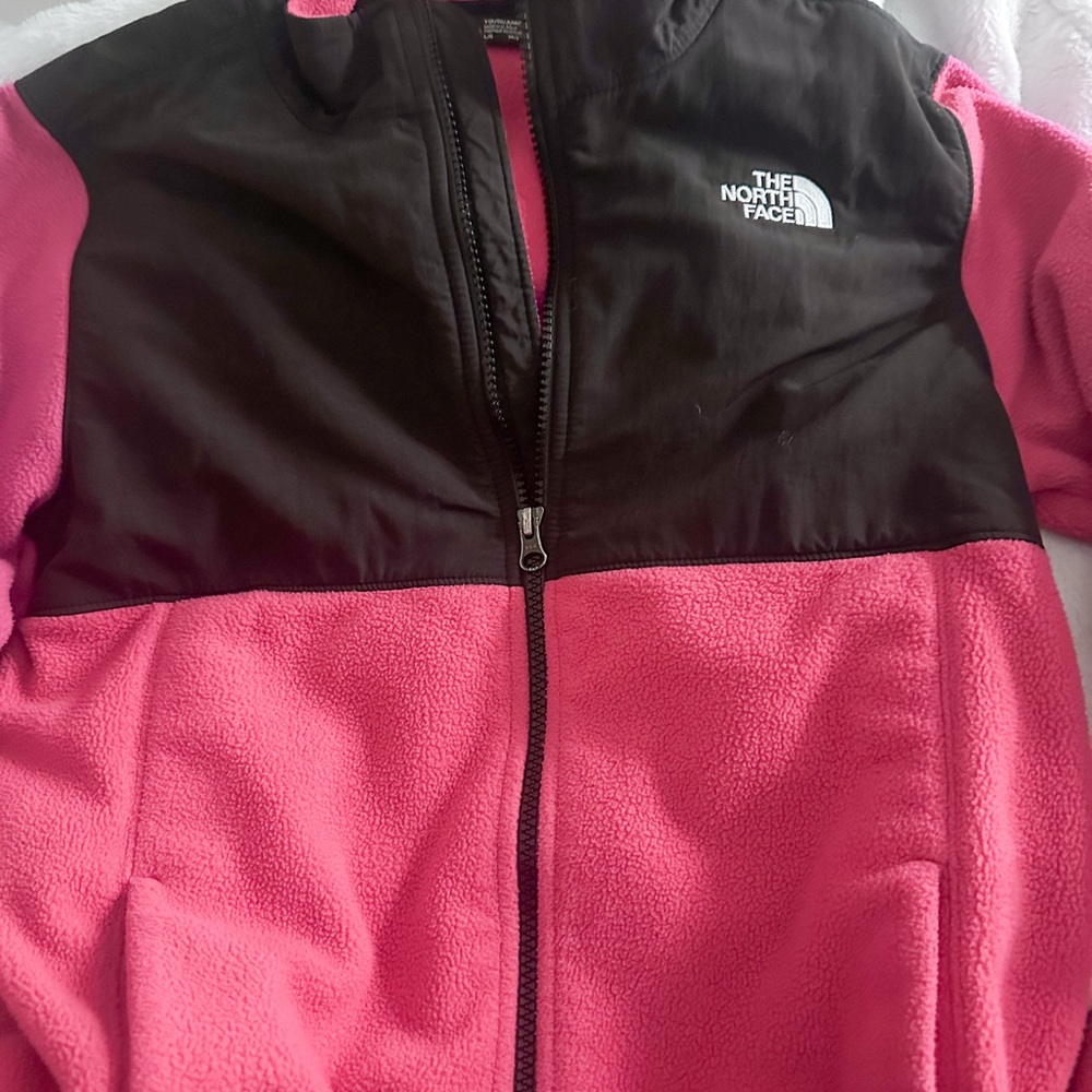 The North Face Kids Two-Tone Pink and Black Puffer Jacket
